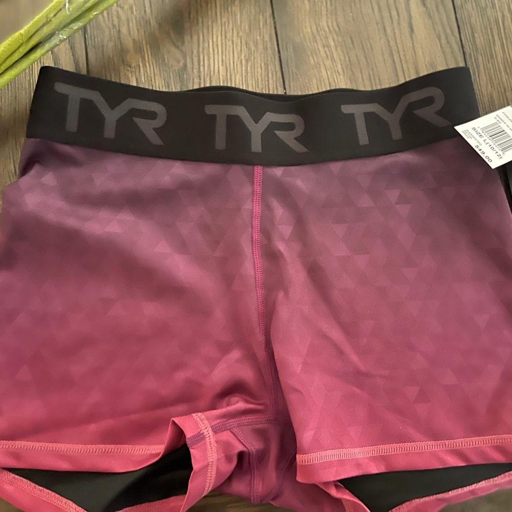 TYR Purple and Black Sports Bra